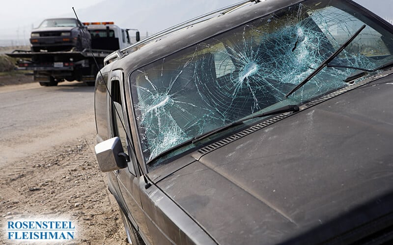 Bad Car Accident Wreck Windshield