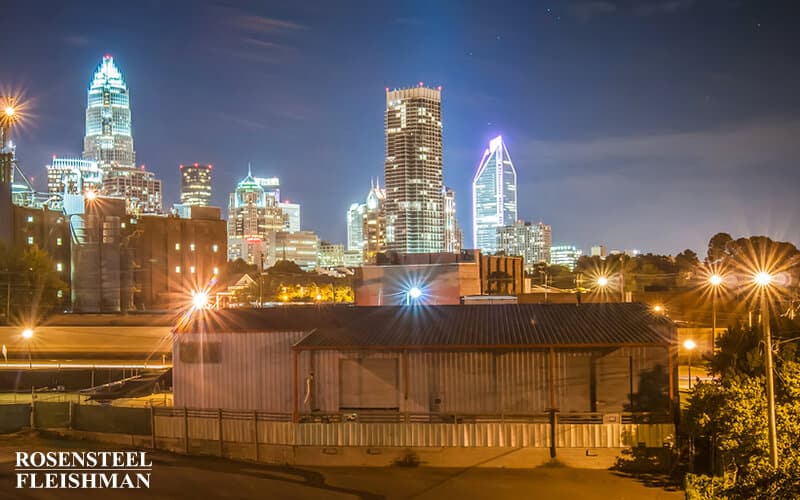 Charlotte, North Carolina Skyline at Night