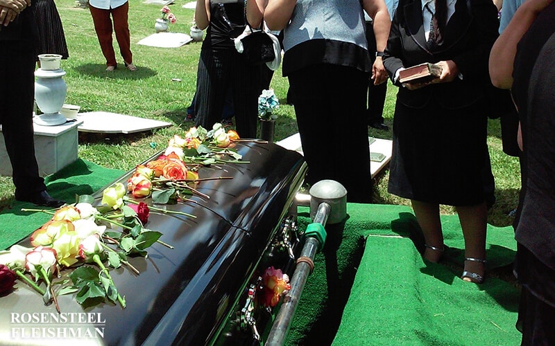 Cross in Cemetery for the Deceased