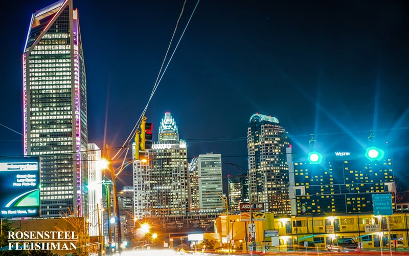 Downtown Charlotte Skyline at Night