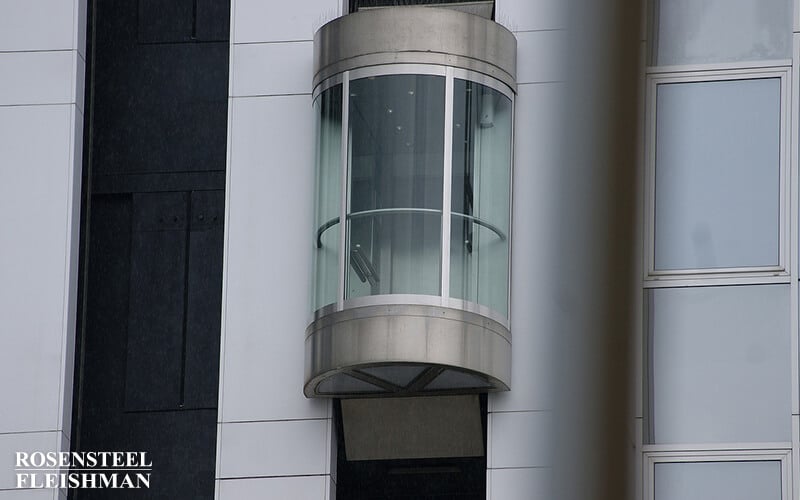 Elevator Outside a Building