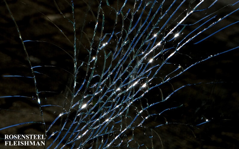 Car with Broken Glass After an Accident