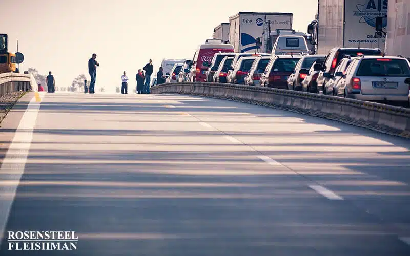 Highway Traffic in Downtown Charlotte