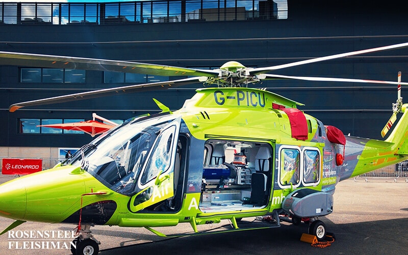 Hospital Helicopter for Emergency Injury Transport