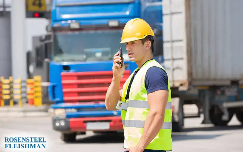Man and Tractor Trailer Communication