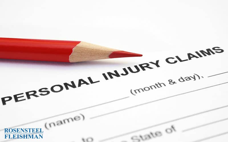 Personal Injury Claim Form with Pencil