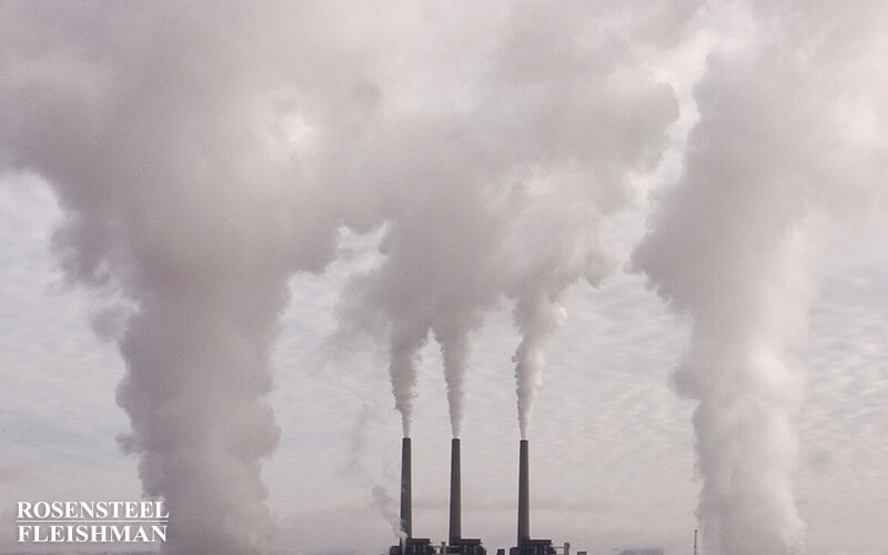 Smokestack Polluting the Sky and Environment