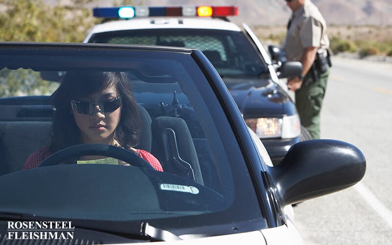 NC Woman Pulled Over and Receiving Ticket from Policeman