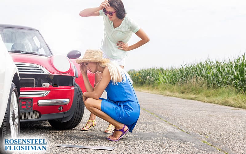 Two Women Involved in a Car Accident