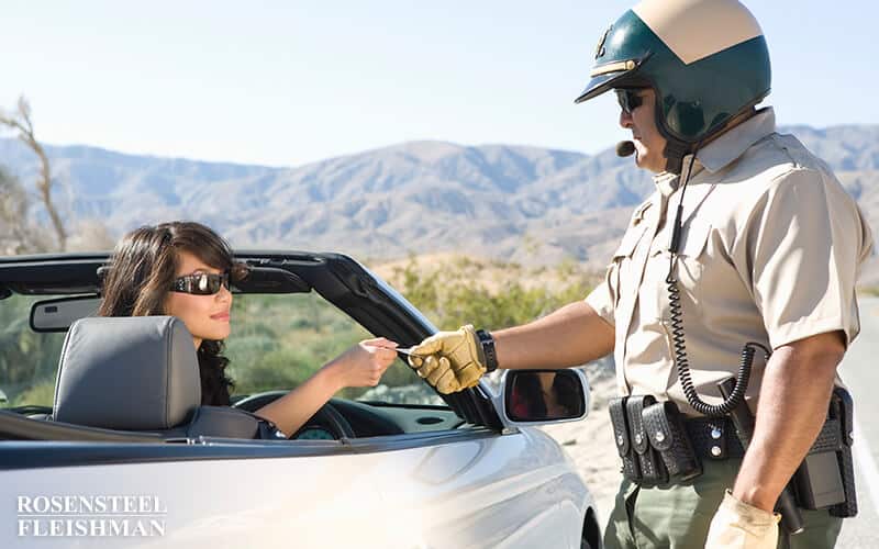 Charlotte Woman Receiving Ticket